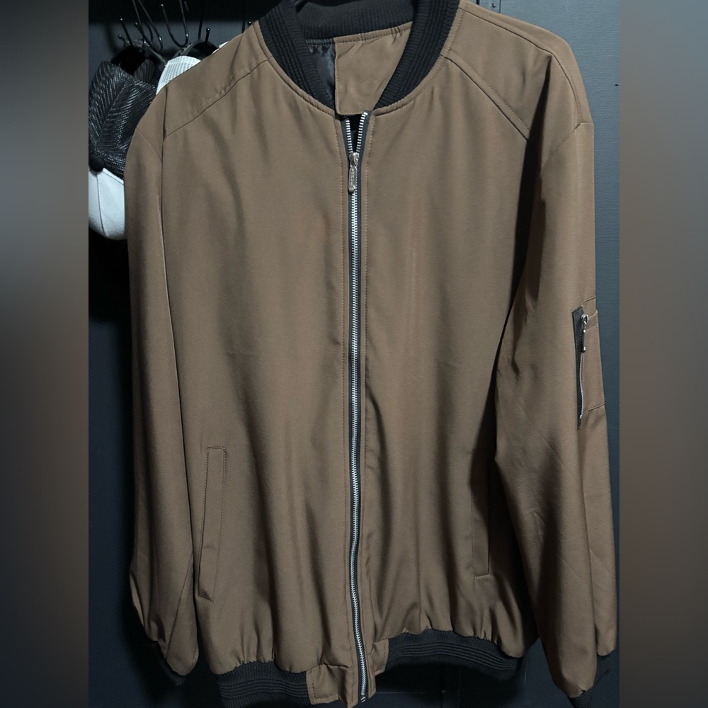 Men's Brown Bomber Jacket